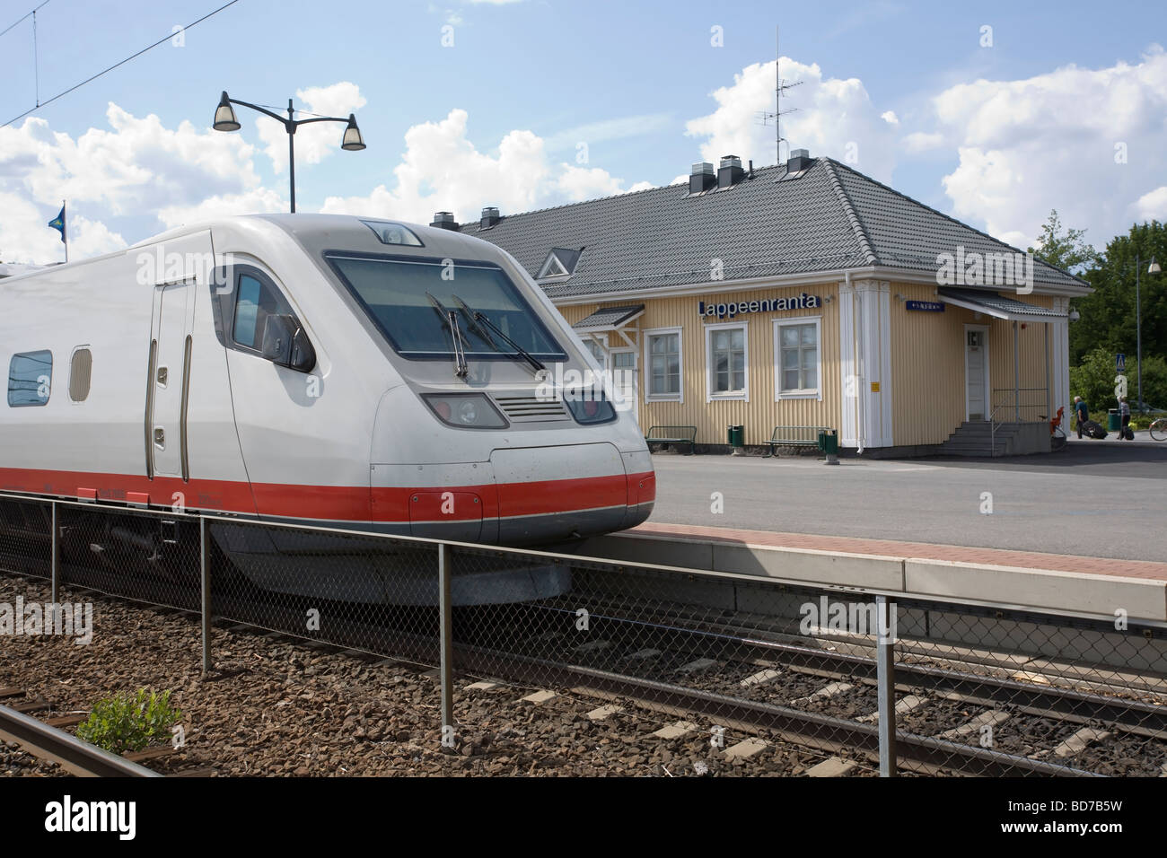Pendolino train at Lappeenranta station Finland Stock Photo Alamy