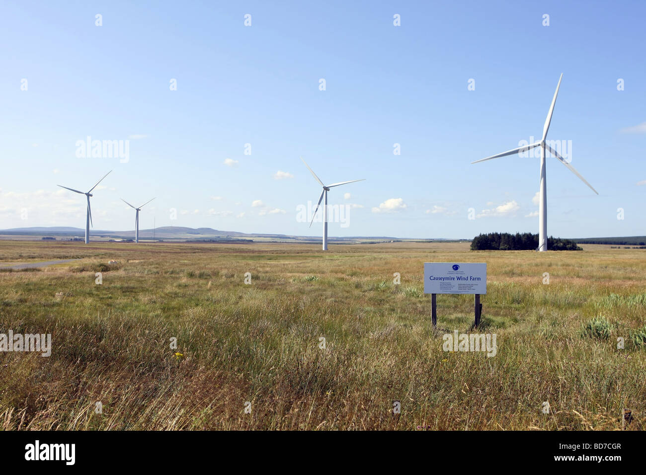 Causeymire wind farm in Caithness, Scotland, Uk near Thurso Stock Photo