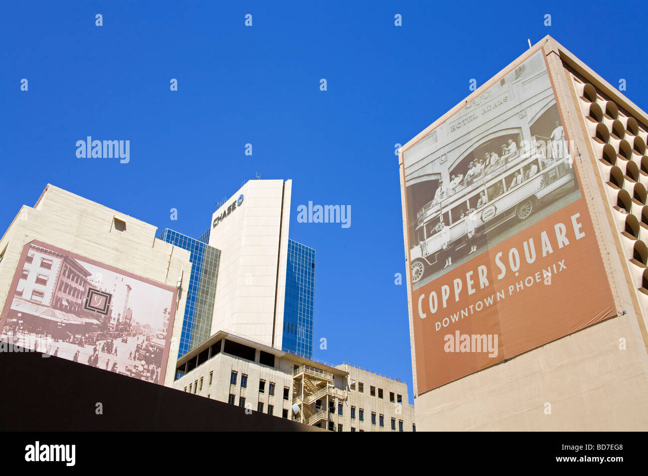 Copper Square Phoenix Arizona USA Stock Photo