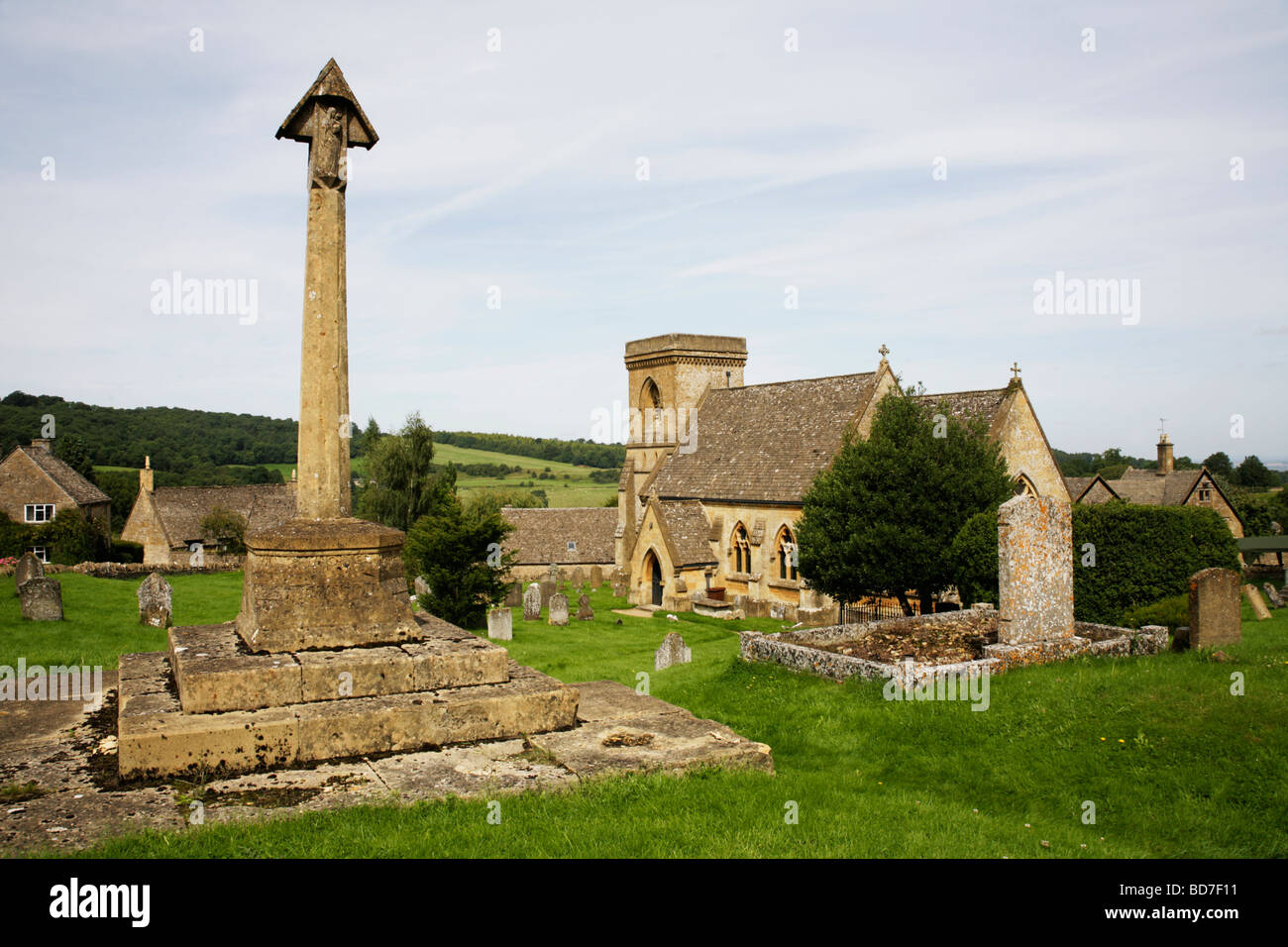 Church of St Barnabas Snowshill Gloucestershire England Stock Photo