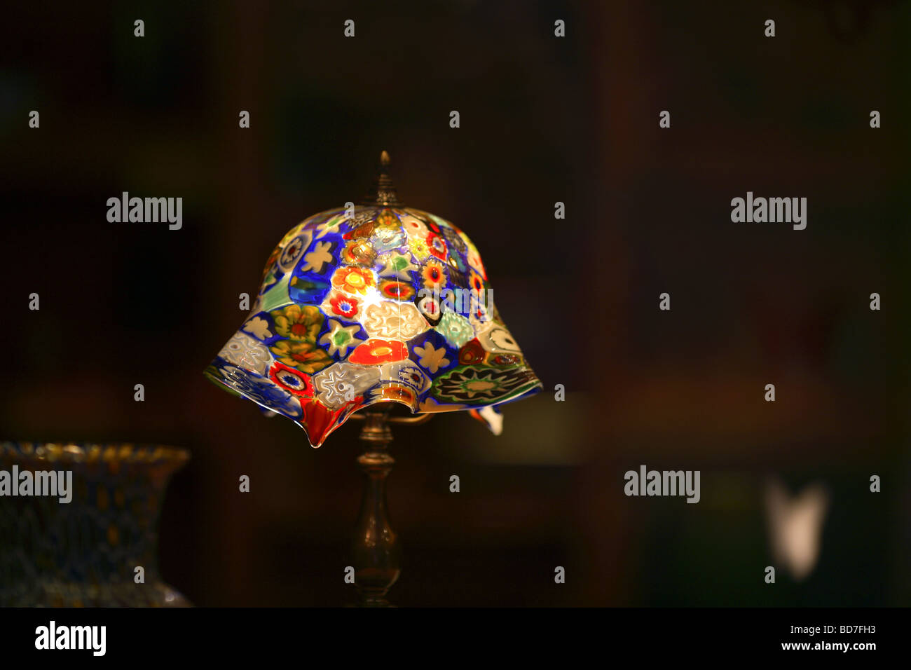 Stained glass lantern detail, Venice, Italy Stock Photo - Alamy