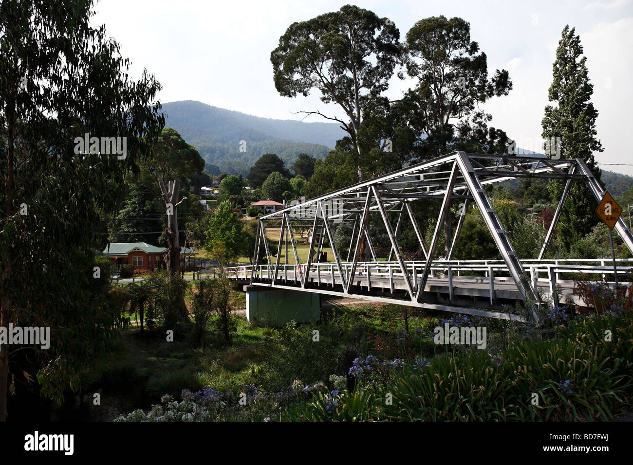 Australian warburton traffic bridge warburton valley victoria australia