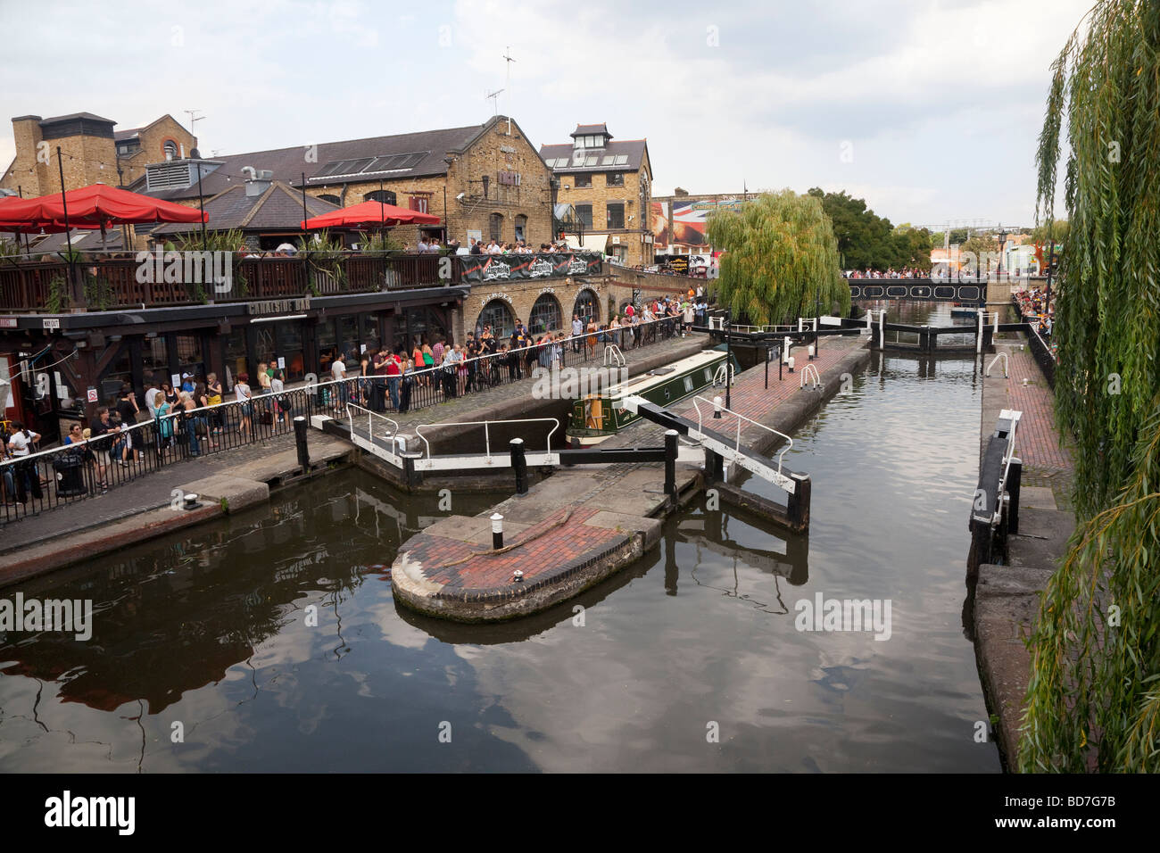 Camden canal Locks, London, UK Stock Photo