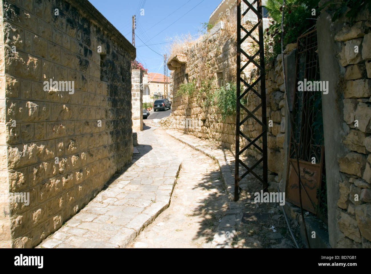 trough street of deir el qamar town chouf area mount lebanon Stock Photo