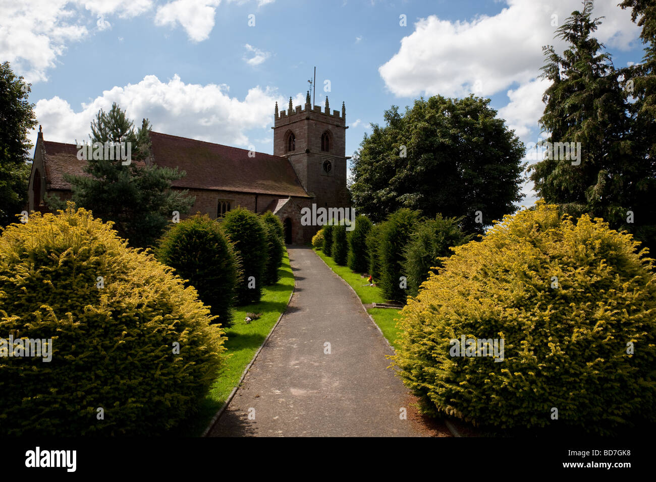 St Andrews Church Stanton upon Hine Heath, Shropshire Stock Photo