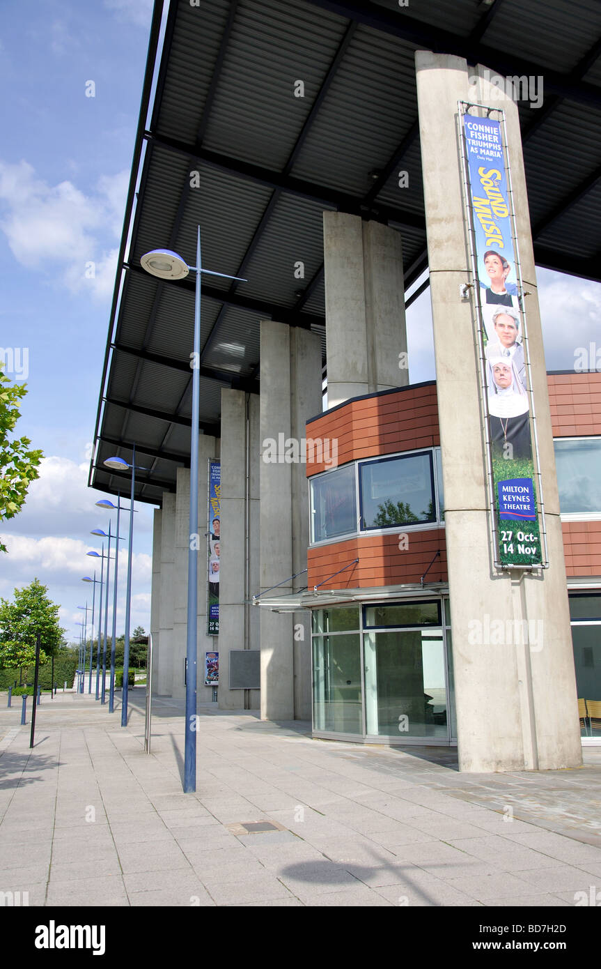 Milton Keynes Theatre, Theatre District, Milton Keynes, Buckinghamshire, England, United Kingdom Stock Photo
