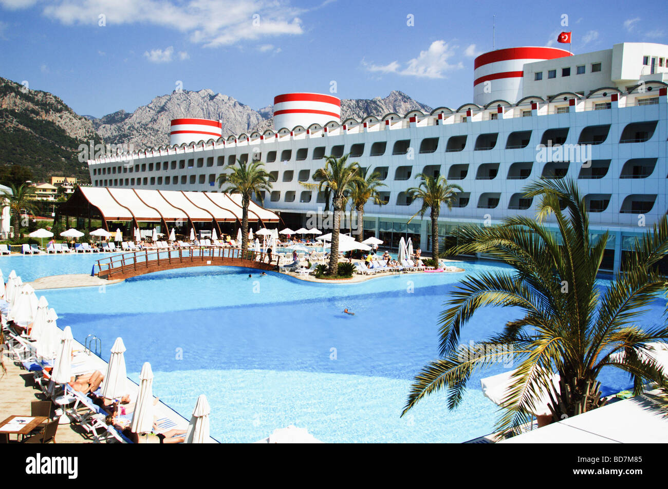 Turkey Antalya Kemer The Queen Elizabeth Elite Suite Spa Hotel Stock Photo