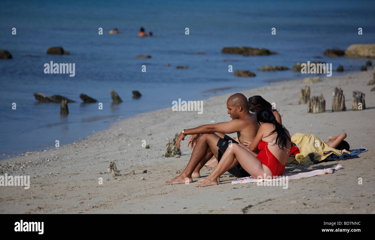 beach life in Playas del Este Stock Photo