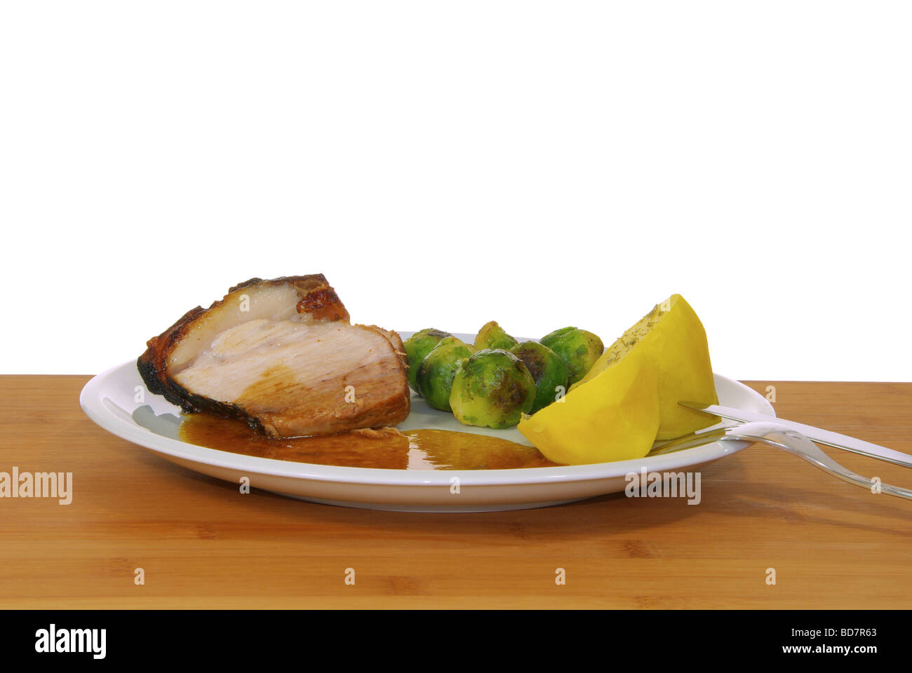 Schweinebraten pork roast 06 Stock Photo