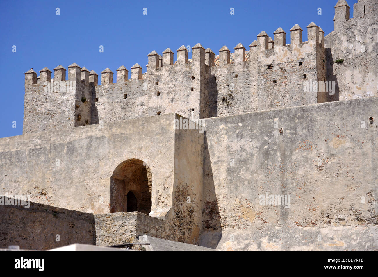 Tarifa Castle, Tarifa, Cadiz Province, Andalusia, Spain Stock Photo