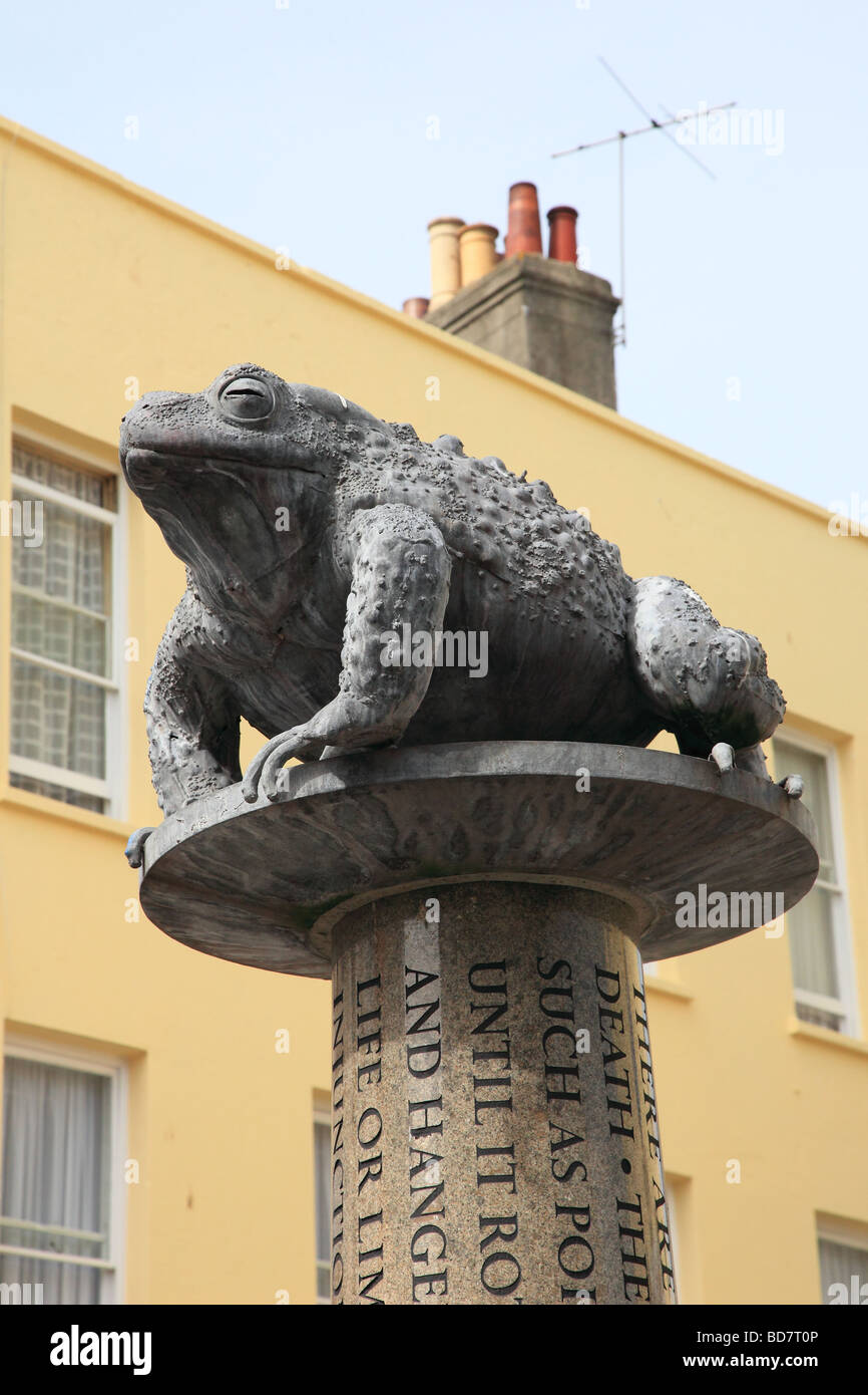 Frog sculpture St. Helier Jersey Channel Islands Stock Photo - Alamy