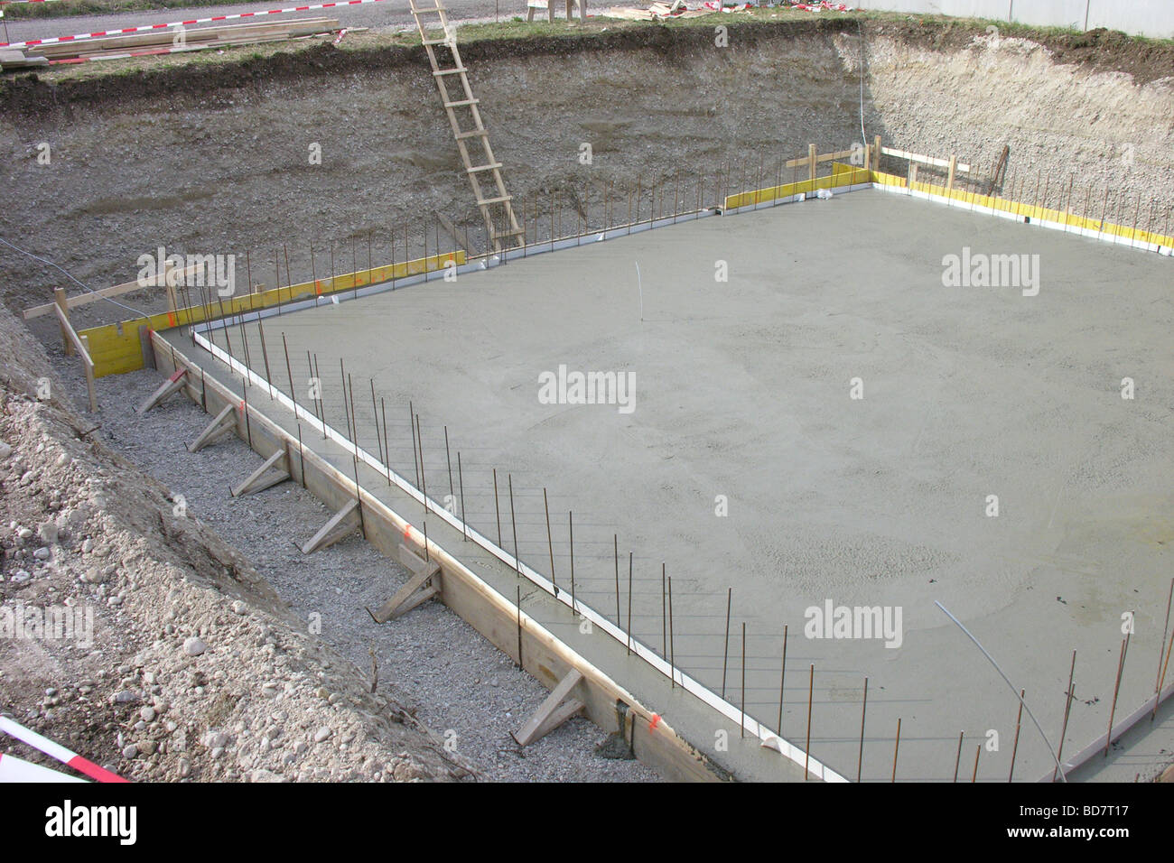 concrete foundation in the construction trench Stock Photo - Alamy