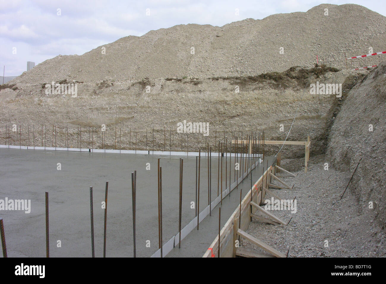 concrete foundation in the construction trench Stock Photo - Alamy