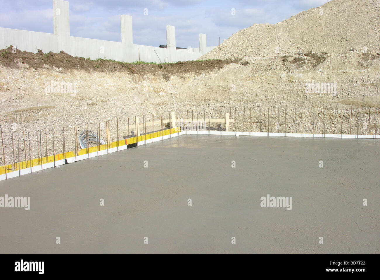 concrete foundation in the construction trench Stock Photo - Alamy