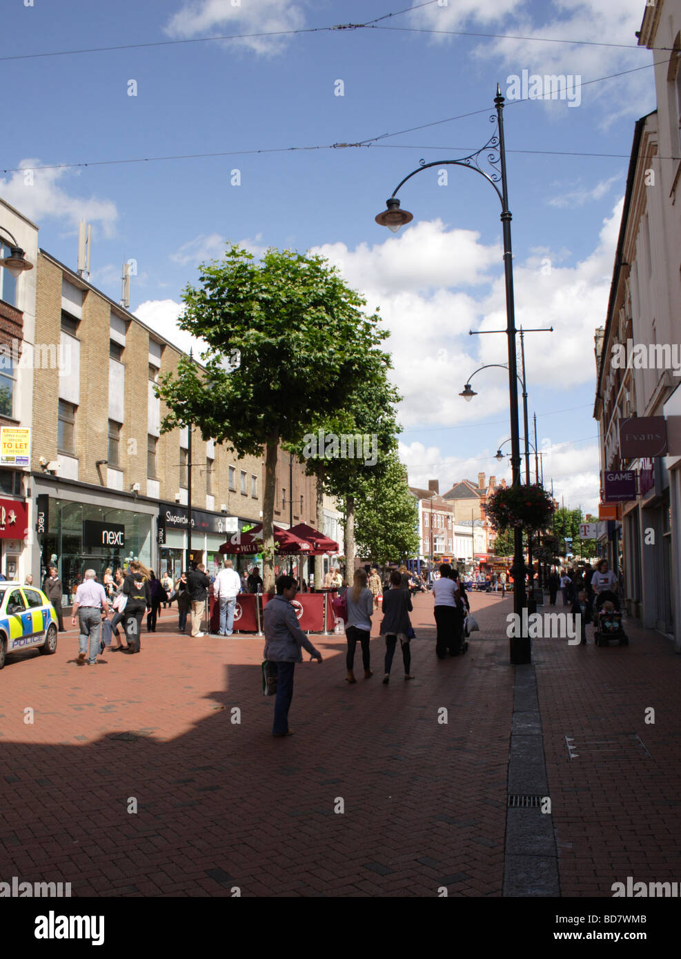 Broad Street Reading town centre July 2009 Stock Photo