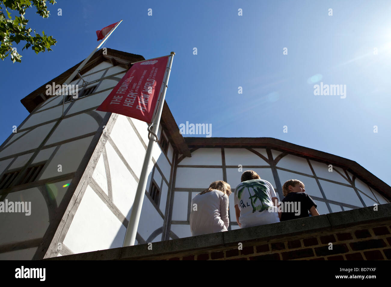 Shakespeare's Globe Theatre, Bankside, Southwark, London Stock Photo