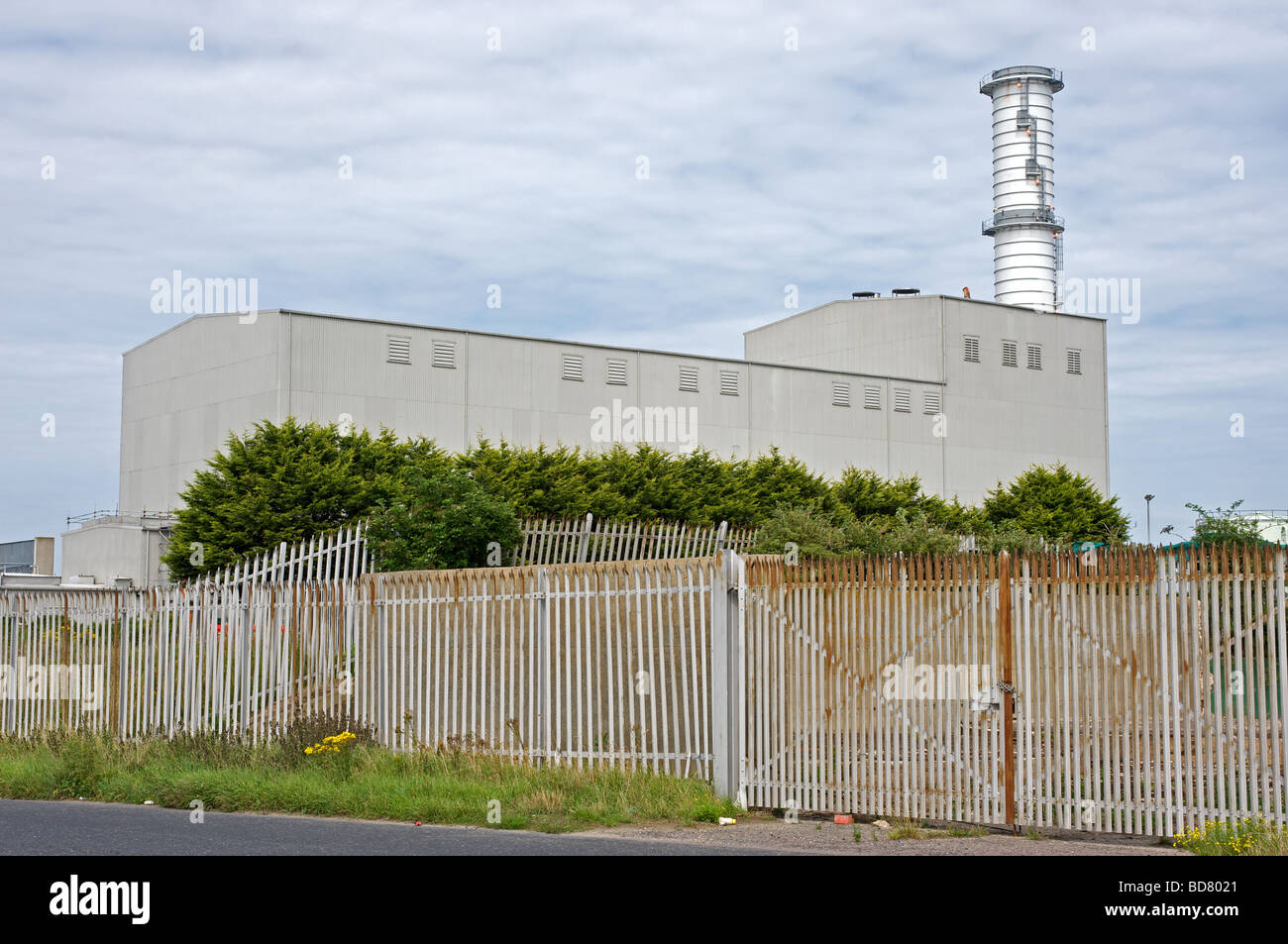 Gas-fired power station, Great Yarmouth, Norfolk, UK. Stock Photo