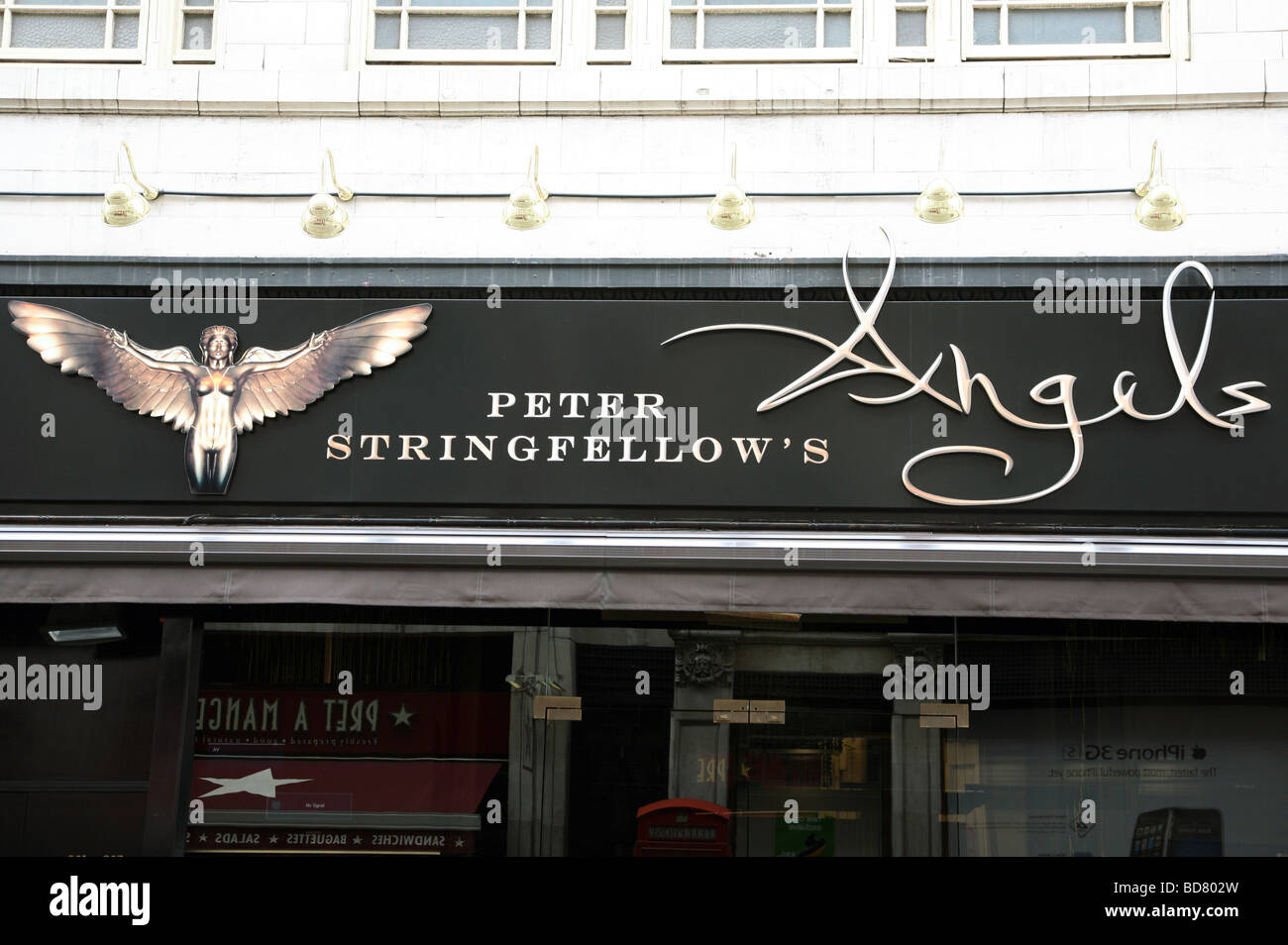 Peter Stringfellow;s Angels nightclub, London Stock Photo