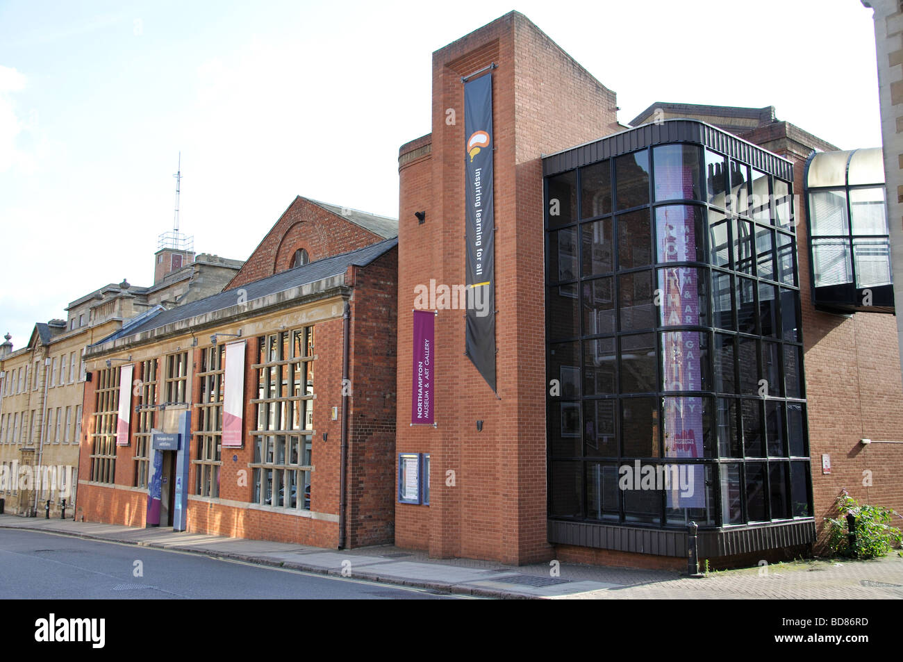 Northampton Museum & Art Gallery, Guildhall Road, Northampton, Northamptonshire, England, United Kingdom Stock Photo