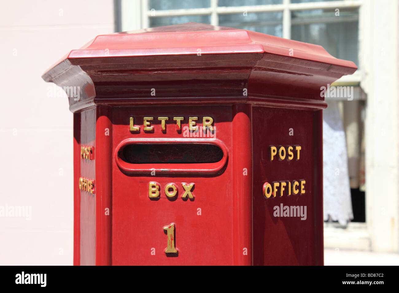 Oldest Victorian post box in Union Street St. Peter Port Guernsey