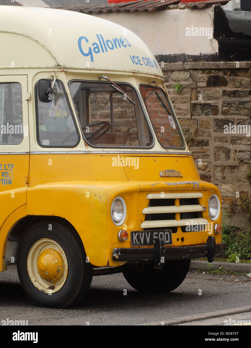 An old Gallones ice cream van Northampton UK Stock Photo Alamy
