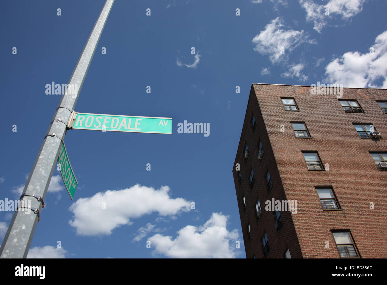 1090 Rosedale Avenue, Bronx, New York, childhood home of U.S. Supreme Court Justice Sonia Sotomayor Stock Photo