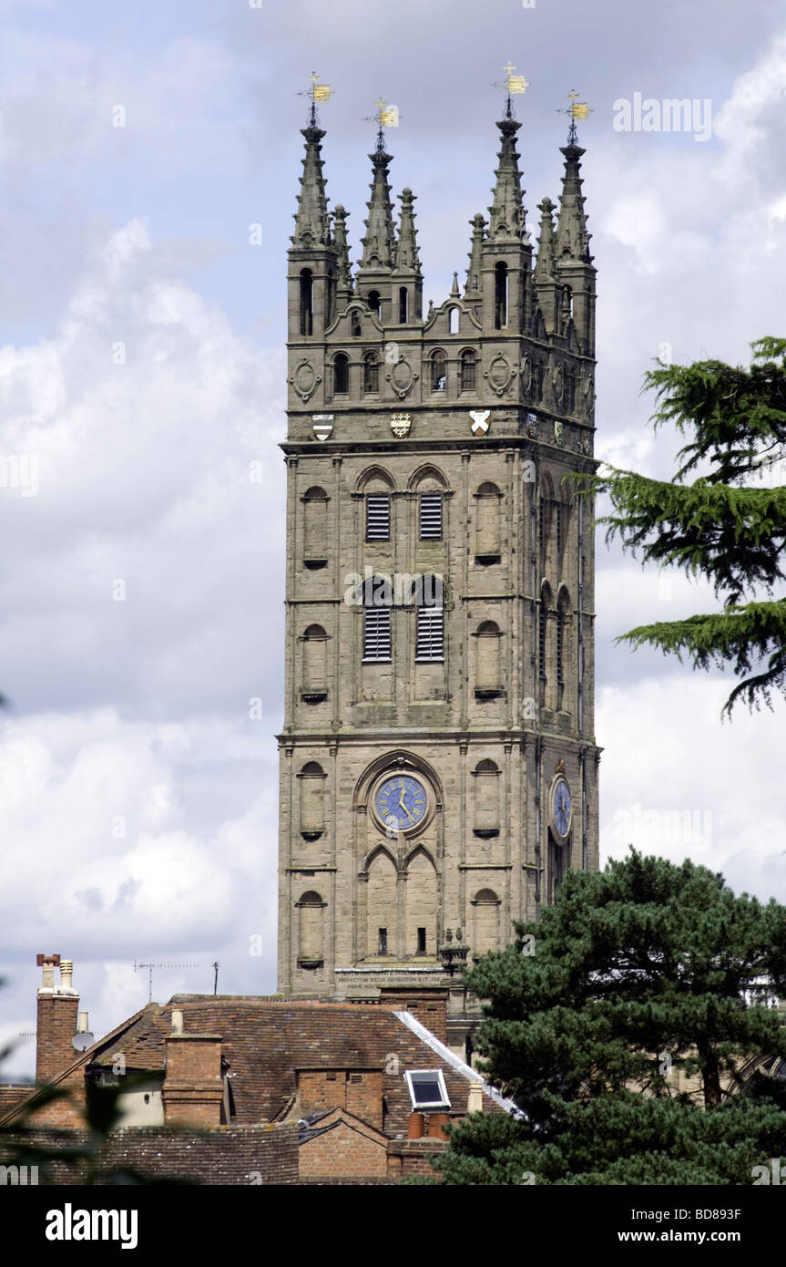 View Of St Marys Church Taken From Guys Tower Warwick Castle Warwickshire England Uk View Of St Marys Church Taken From Guys Tower Warwick Castle Warwickshire England Uk