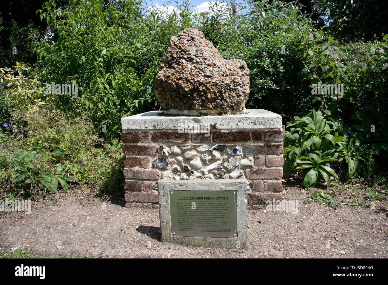 Hertfordshire Pudding Stone Stock Photo Alamy