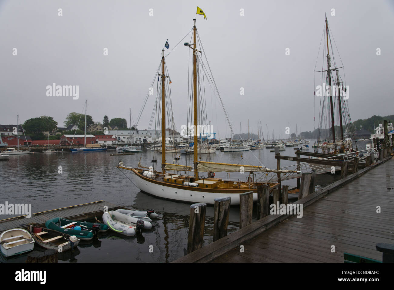 Schooner Olad Camden Maine USA Stock Photo Alamy