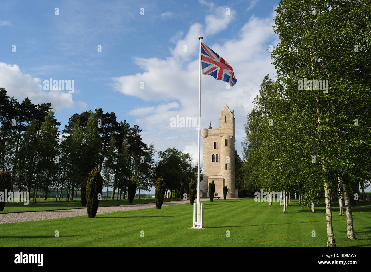 The Ulster Memorial at Thiepval on The Somme Stock Photo