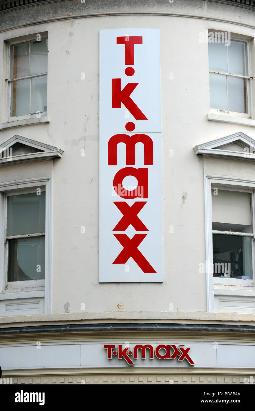 Tk maxx sign in brighton Stock Photo Alamy