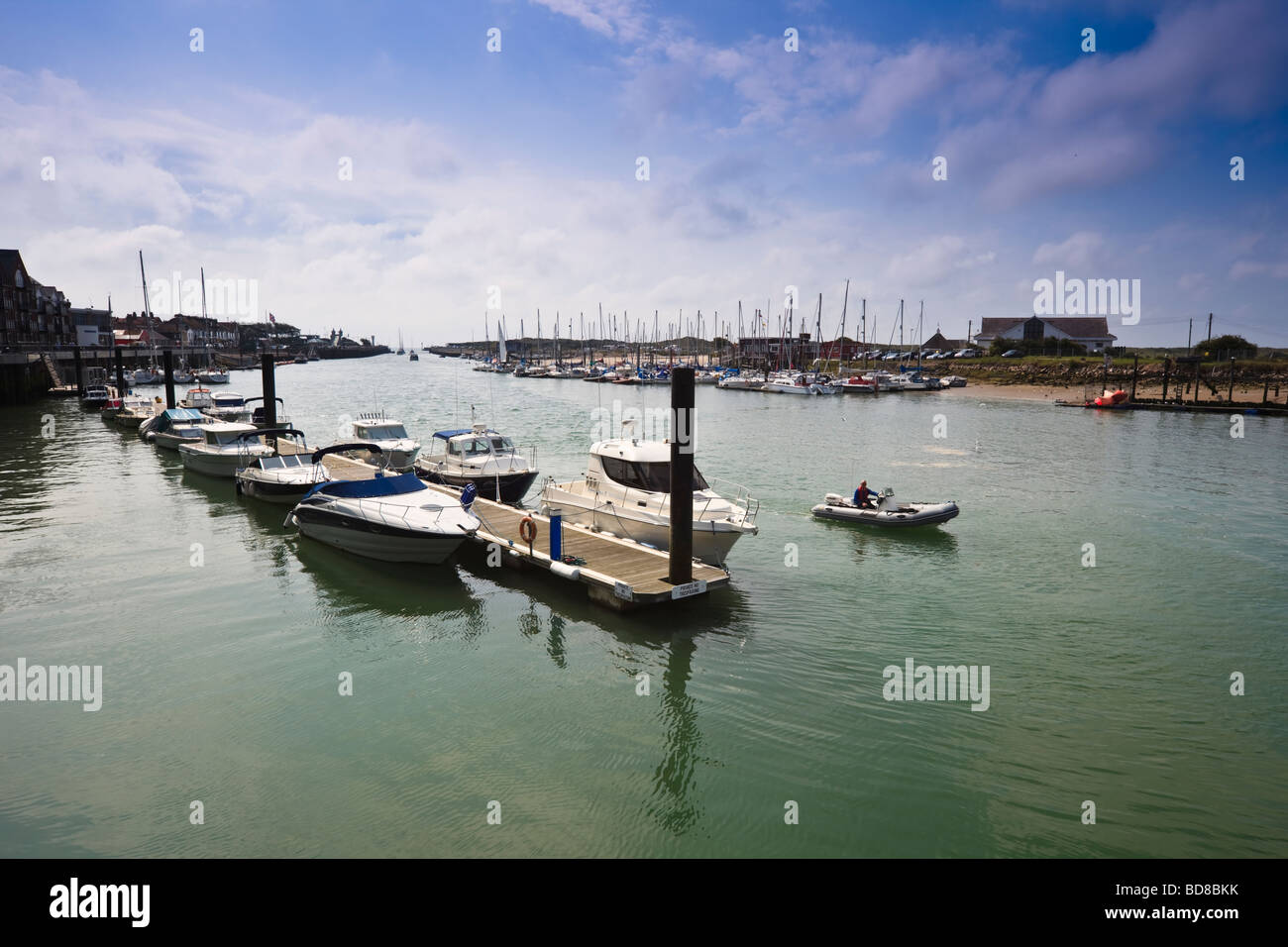Boats at Littlehampton Marina, River Arun, Sussex, UK, 09 August 2009