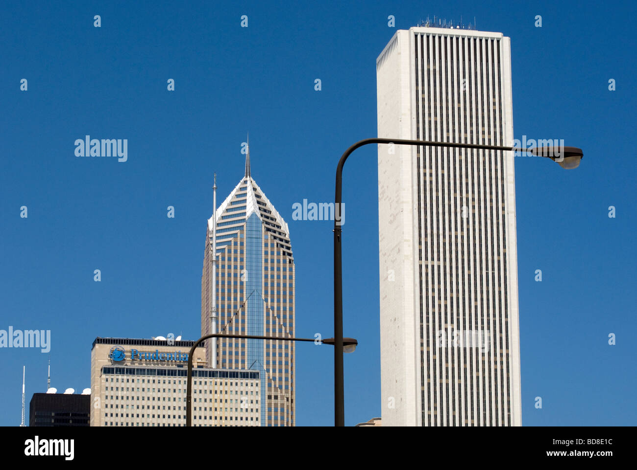 View of High rise buildings in city center Stock Photo - Alamy