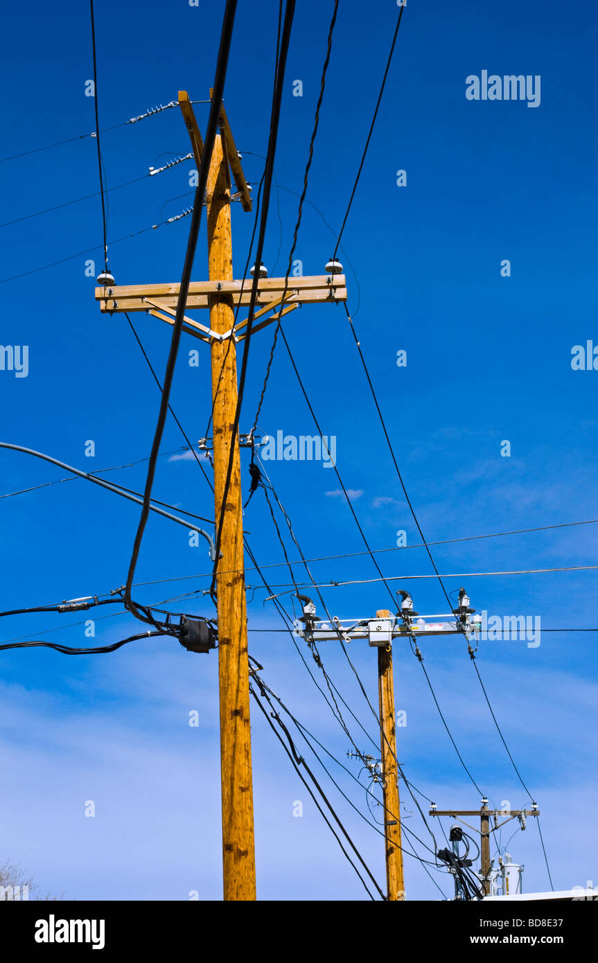 Telephone Poles And Wires High Resolution Stock Photography and Images