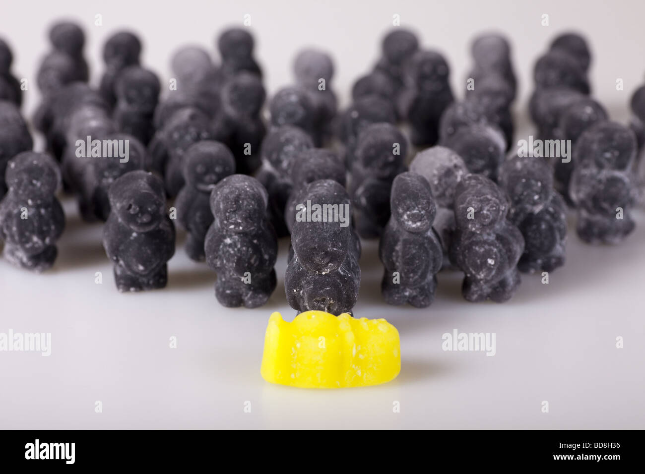 group of jelly babies Stock Photo