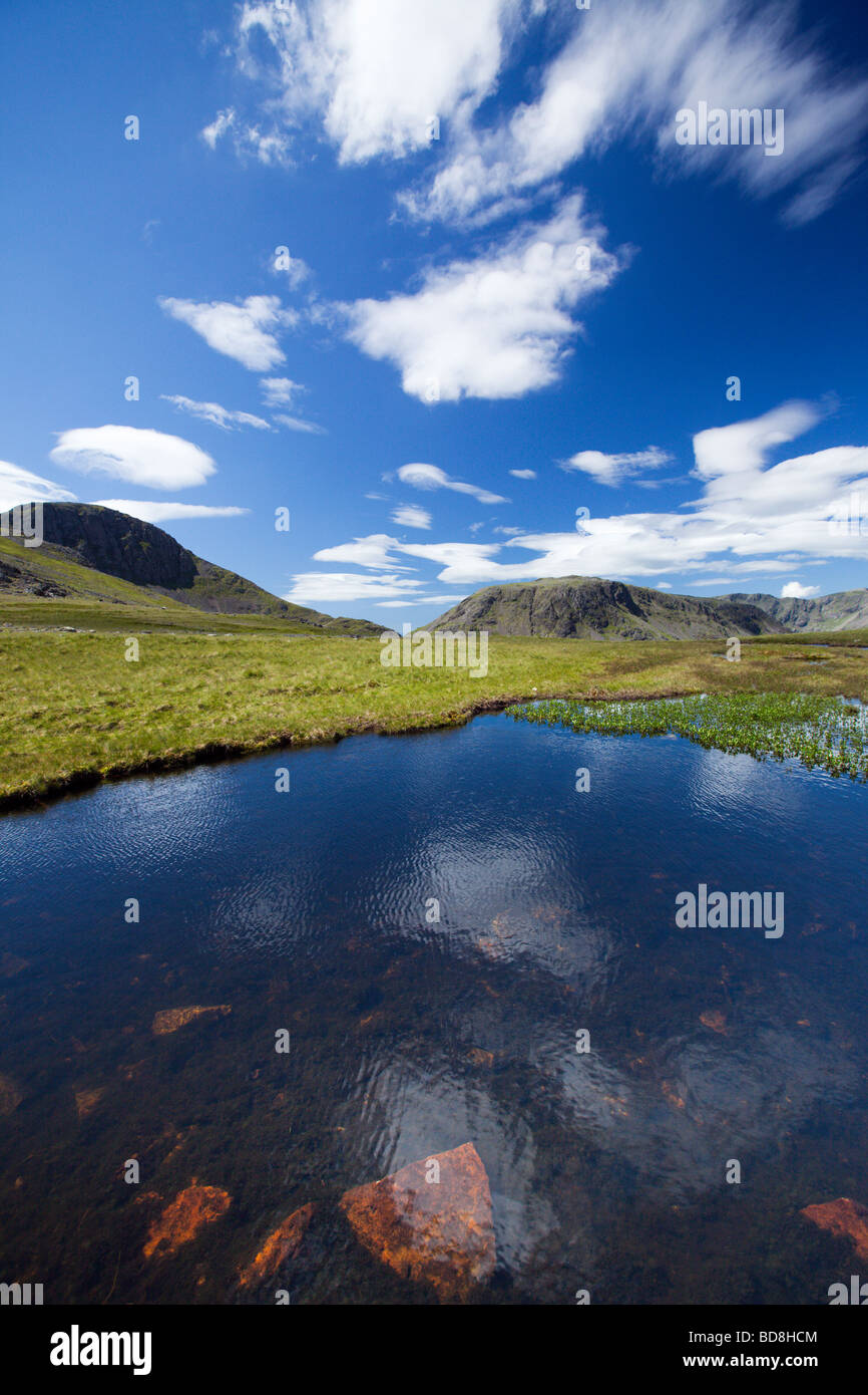 Brandreth High Mountain Footpath To 'Great Gable' Pillar Mountain In