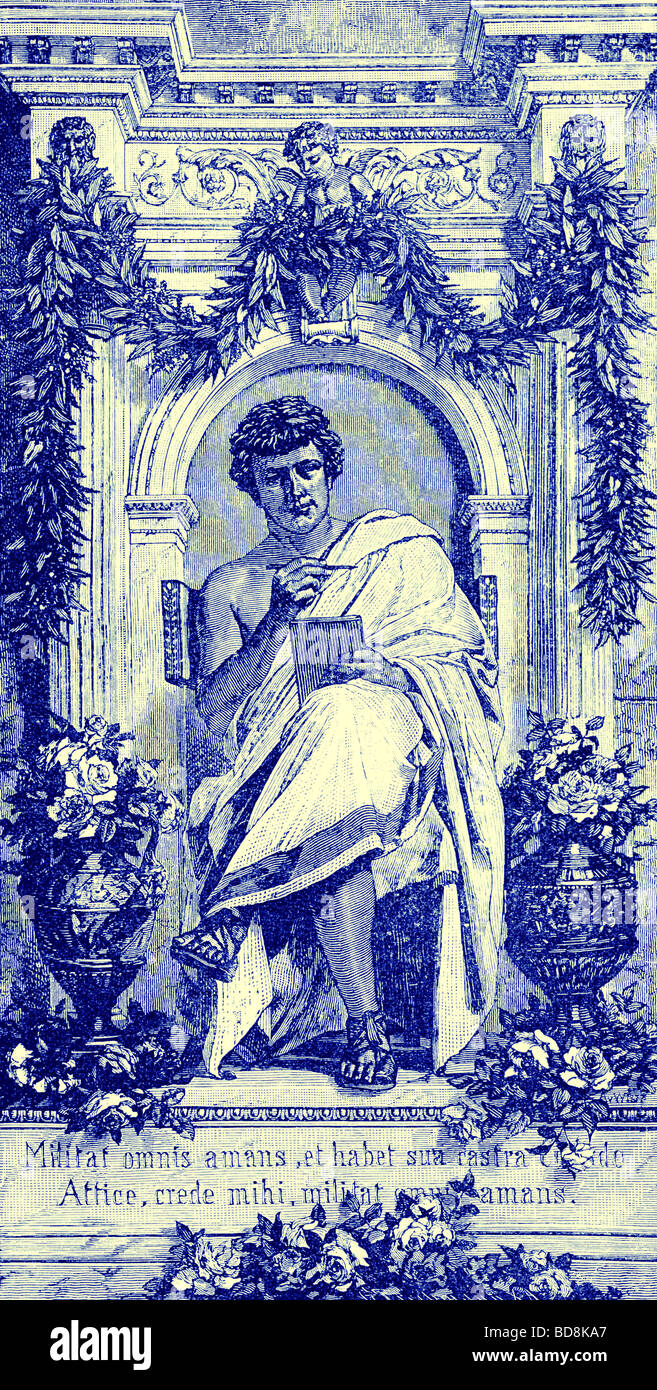 Ovid Illustration from Cassell s Illustrated Universal History by Edward Ollier 1890 Stock Photo