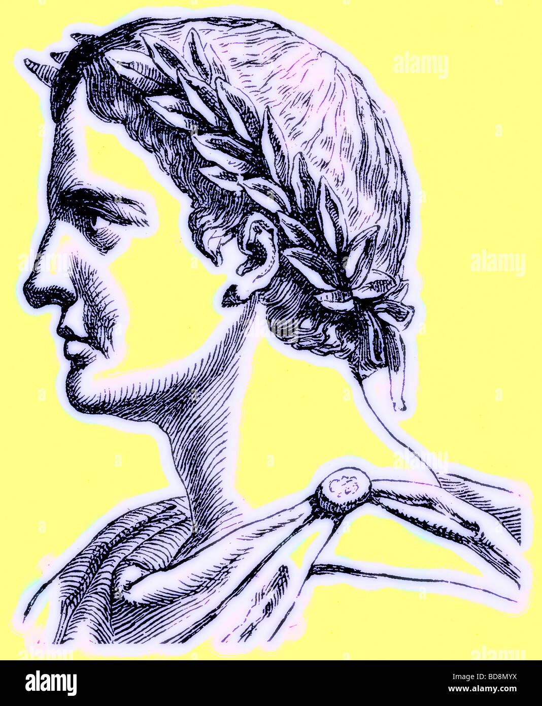 P Ovidius Naso Illustration from The Illustrated History of the World 