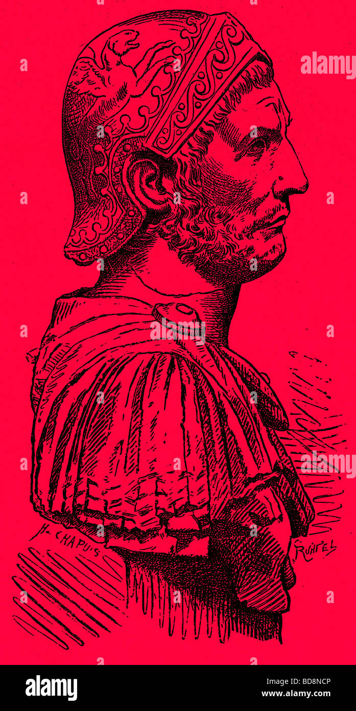 Hannibal Illustration from History of Rome by Victor Duruy Kegan Paul Trench Co 1884 Stock Photo