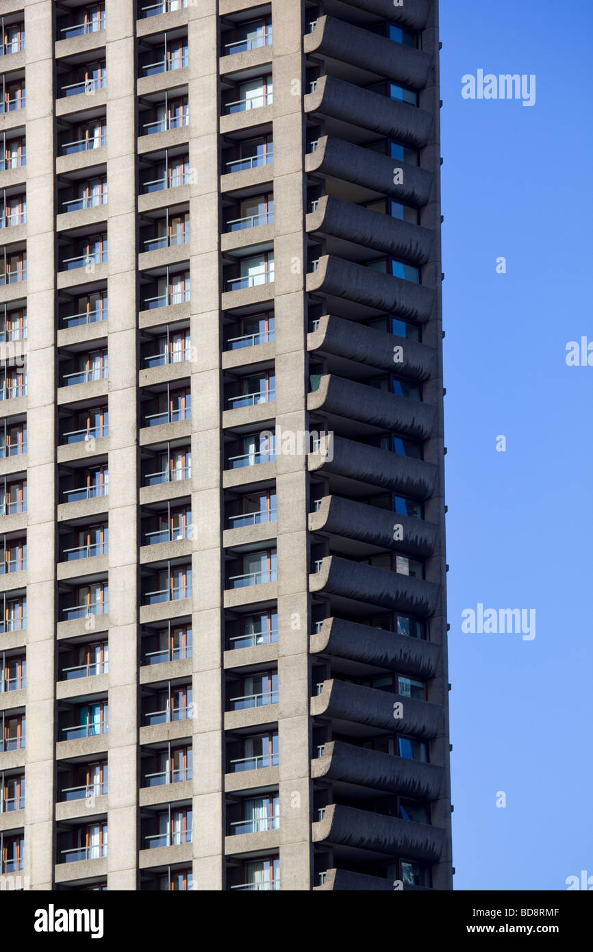 Tower Apartment Block at the Barbican London Stock Photo Alamy