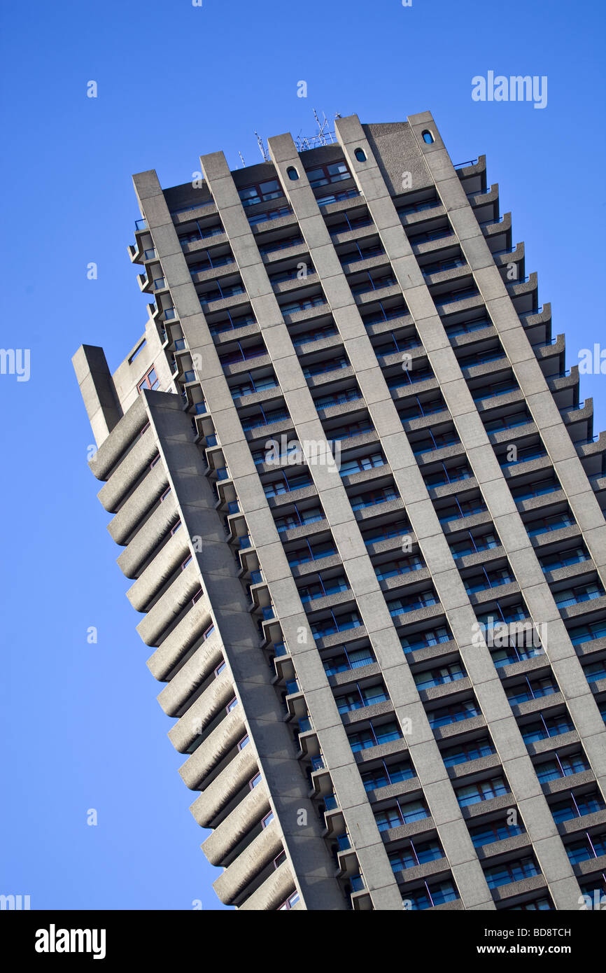 Tower Apartment Block at the Barbican London Stock Photo Alamy