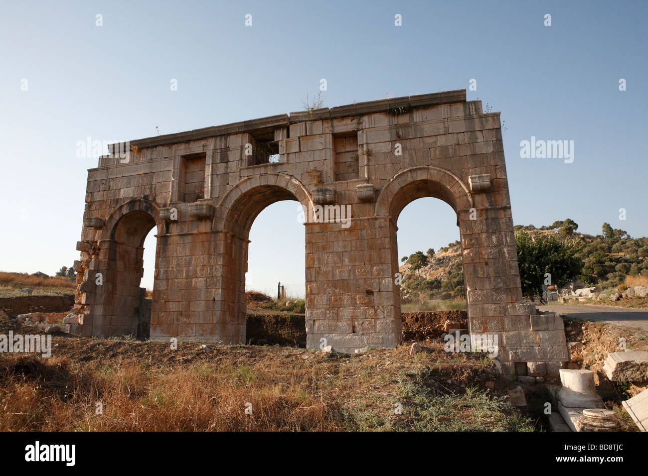 The old roman city in patara in southern turkey Stock Photo