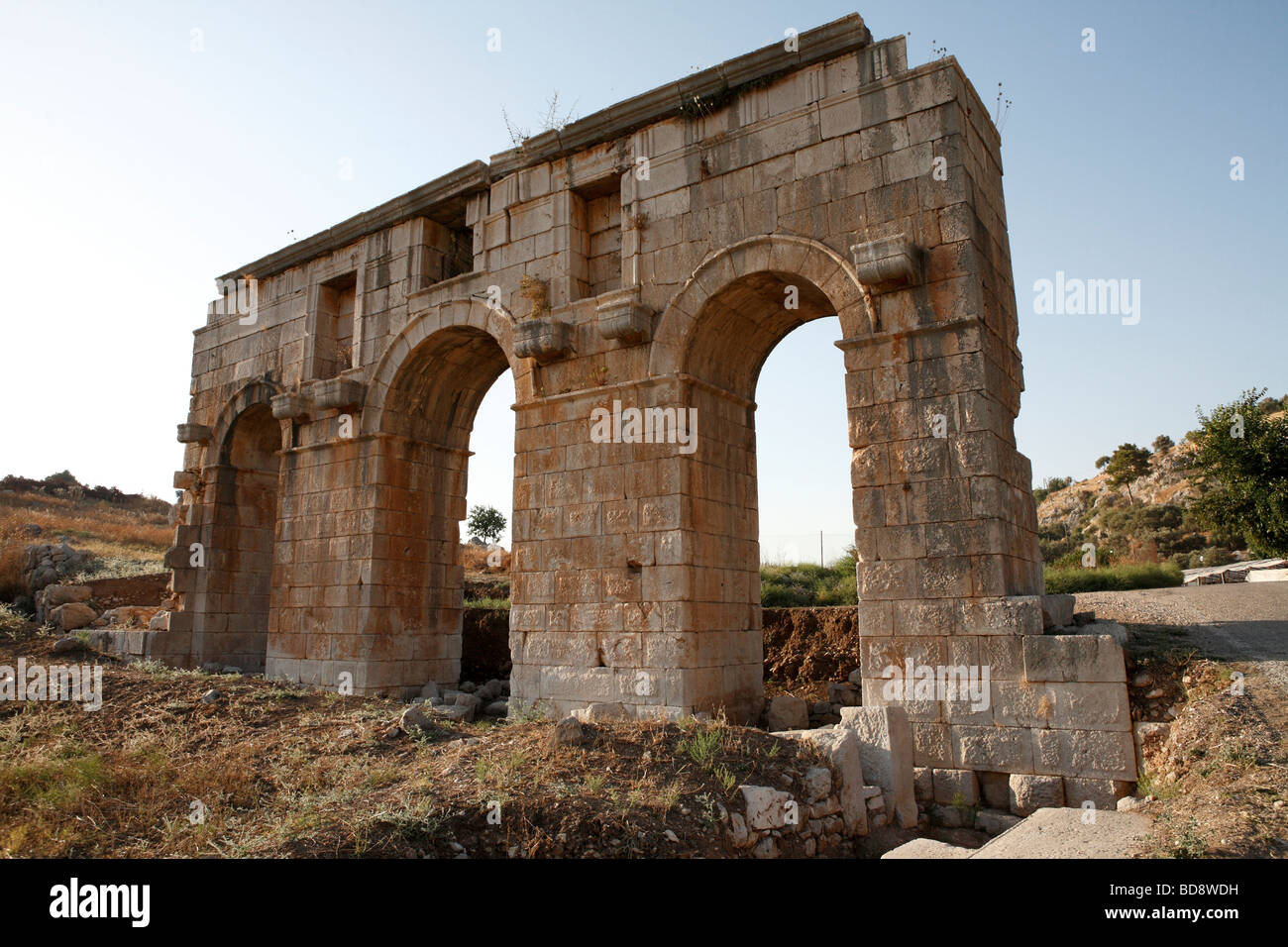 The old roman city in patara in southern turkey Stock Photo