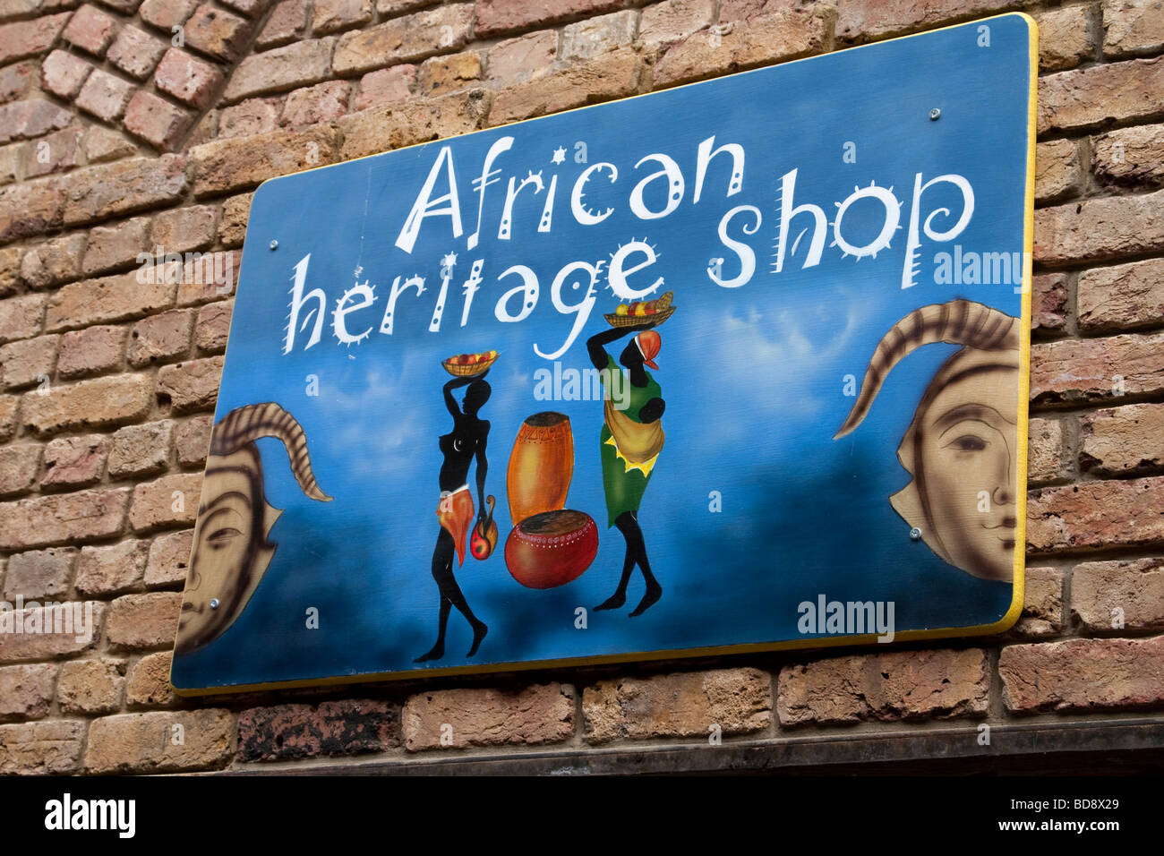 African Heritage Shop in the newly refurbished part of the Stables Market, Camden Stock Photo