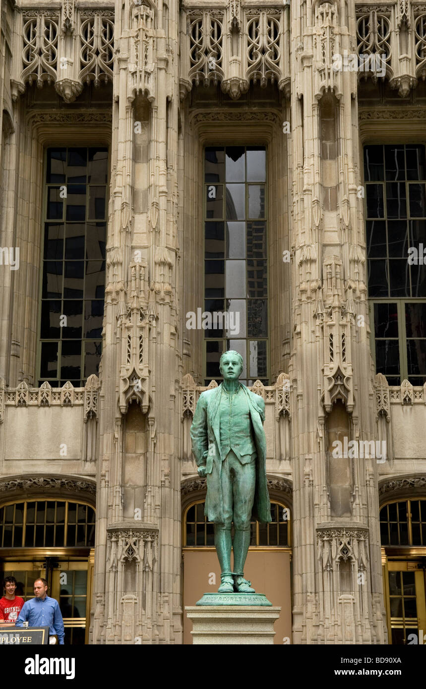 Statue of Nathan Hale Stock Photo Alamy