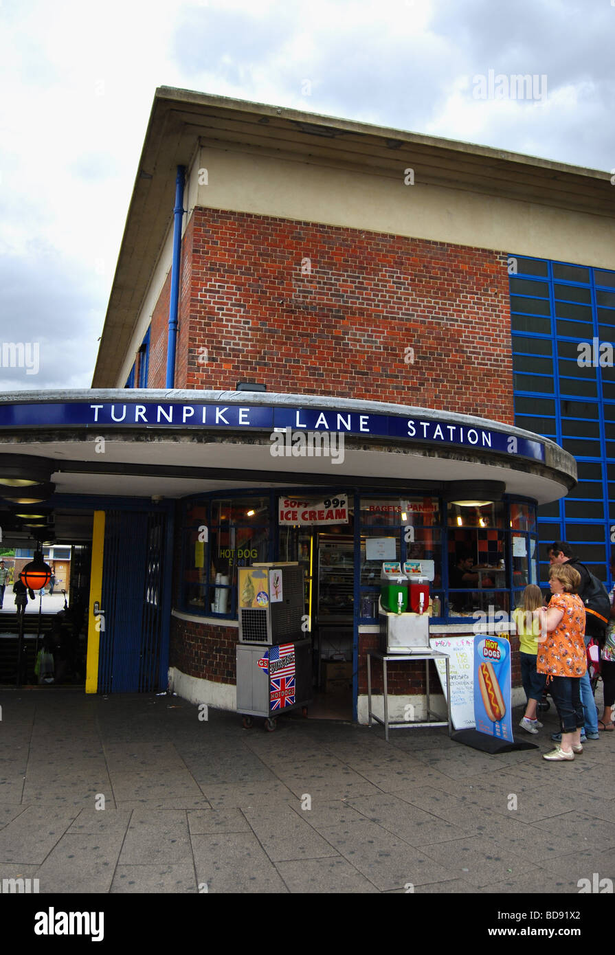 Turnpike Lane Underground Station, London Stock Photo