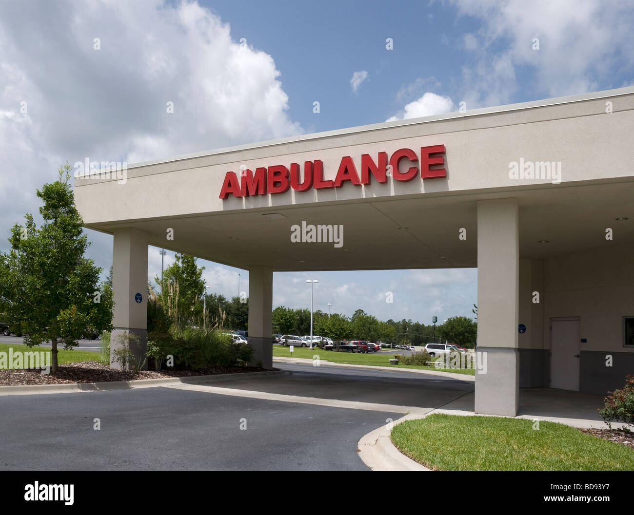 Ambulance entrance at Lake City Medical Center, Florida Stock Photo Alamy