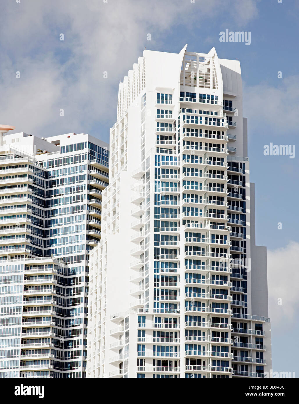 miami beach condos Stock Photo