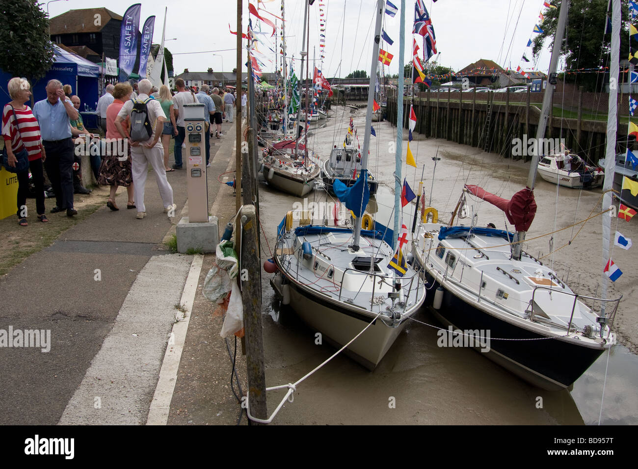 maritime festival Rye Strand Quay river tillingham east sussex england UK europe Stock Photo