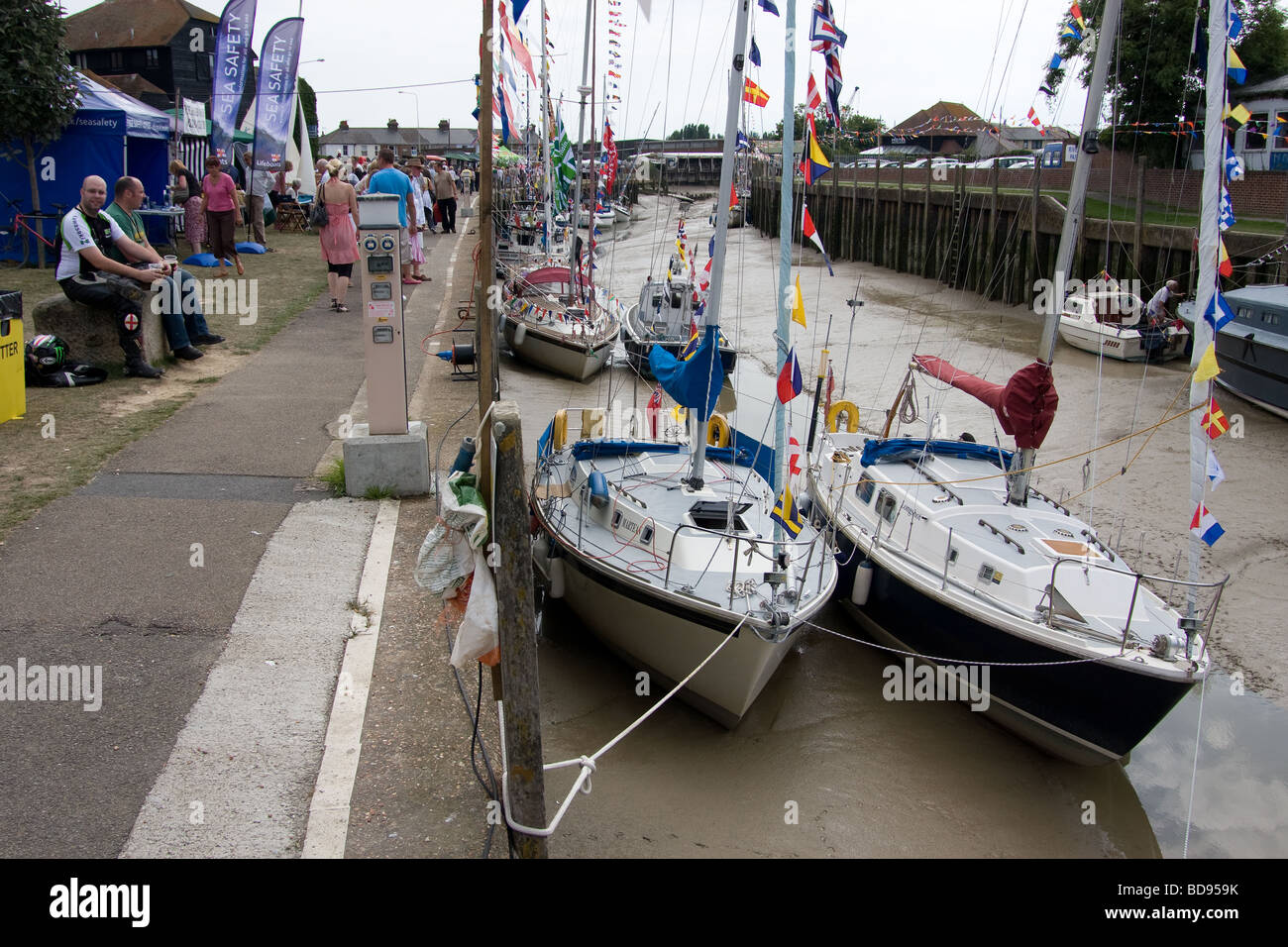 maritime festival Rye Strand Quay river tillingham east sussex england UK europe Stock Photo